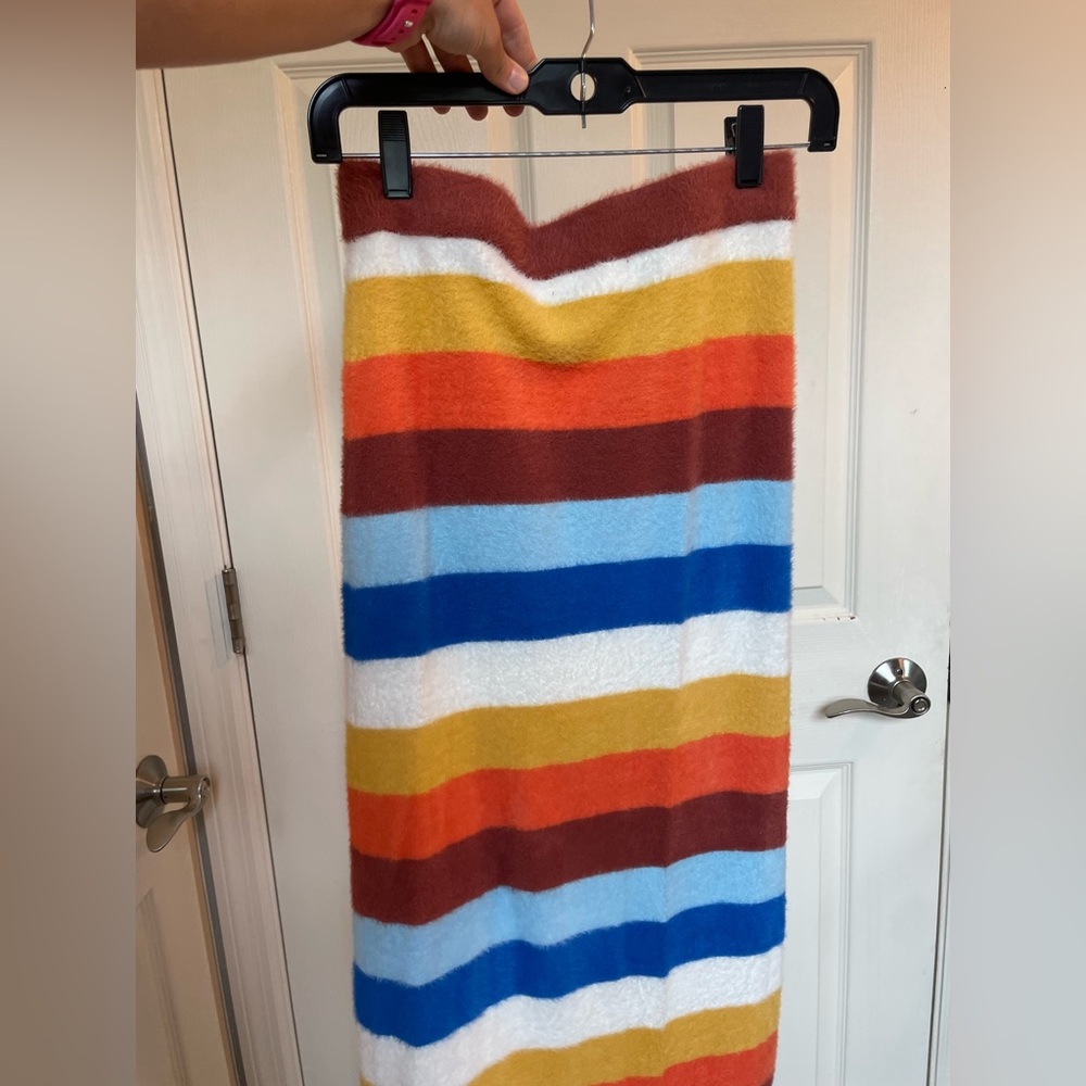 Striped Sweater Maxi Dress